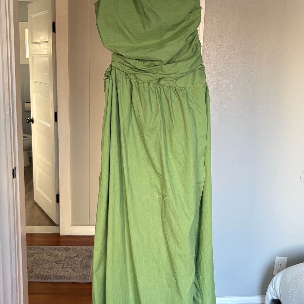 Abercrombie & Fitch Strapless Lime Dress